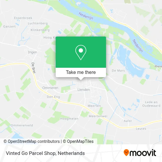 Vinted Go Parcel Shop Karte