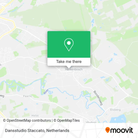 Dansstudio Staccato map