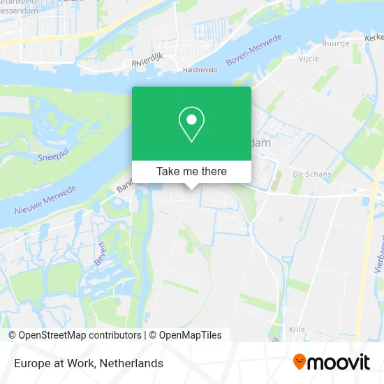Europe at Work map
