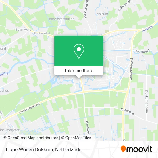 Lippe Wonen Dokkum map