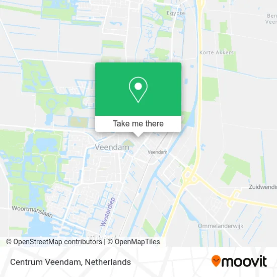 Centrum Veendam map