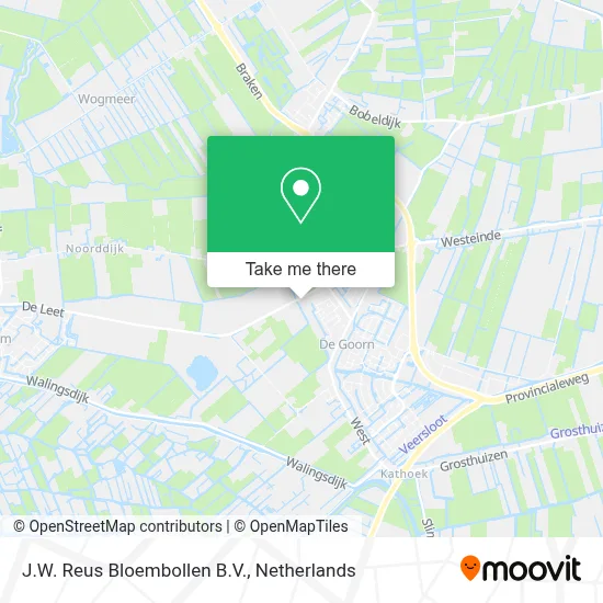 J.W. Reus Bloembollen B.V. map