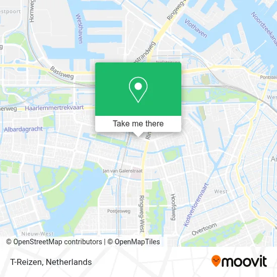 T-Reizen map