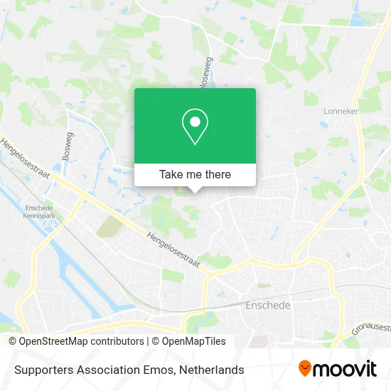 Supporters Association Emos map