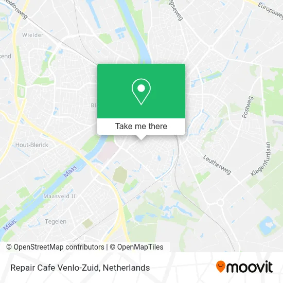 Repair Cafe Venlo-Zuid map
