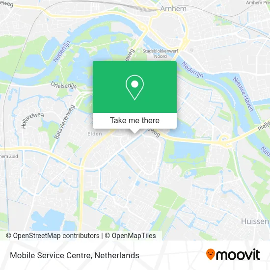 Mobile Service Centre map