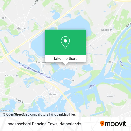 Hondenschool Dancing Paws map
