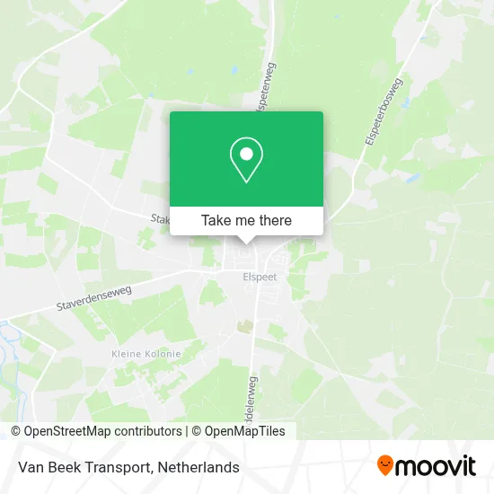 Van Beek Transport map