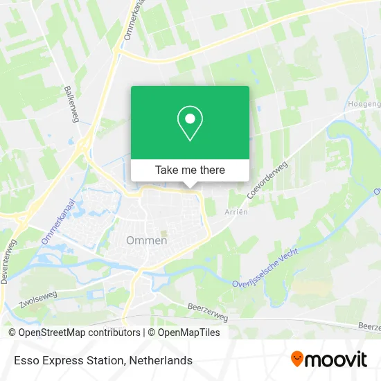 Esso Express Station map
