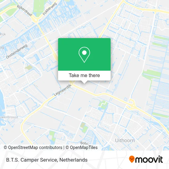 B.T.S. Camper Service map