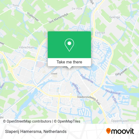 Slaperij Hamersma map