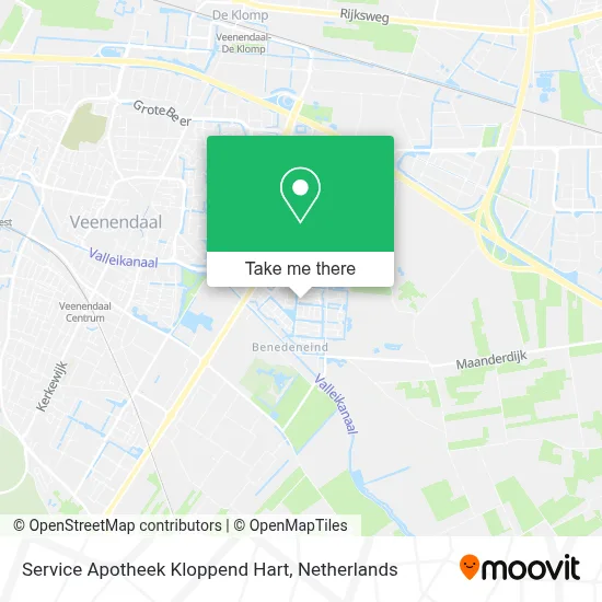 Service Apotheek Kloppend Hart map