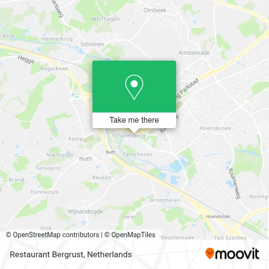 Restaurant Bergrust map