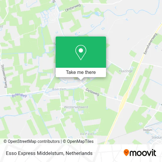 Esso Express Middelstum map