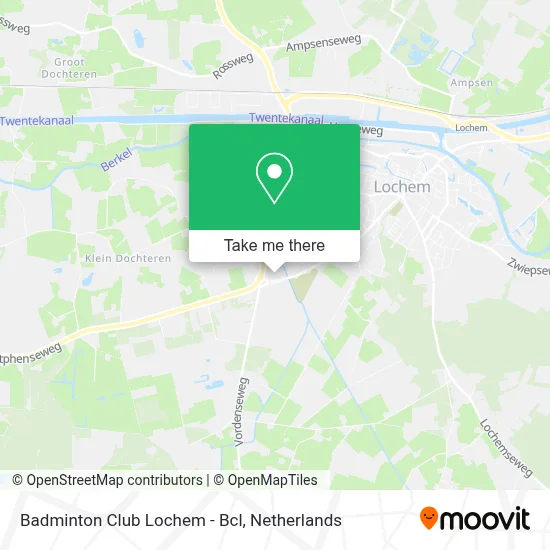 Badminton Club Lochem - Bcl map