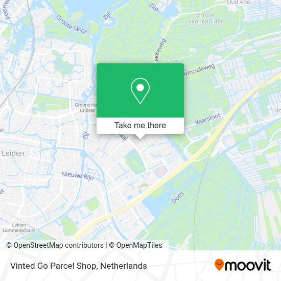 Vinted Go Parcel Shop Karte