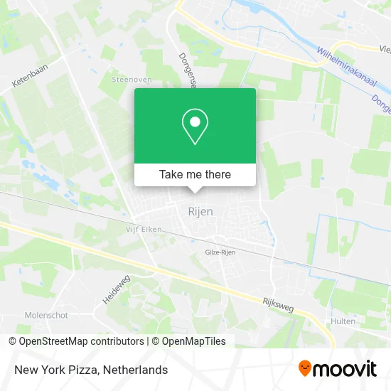 New York Pizza map