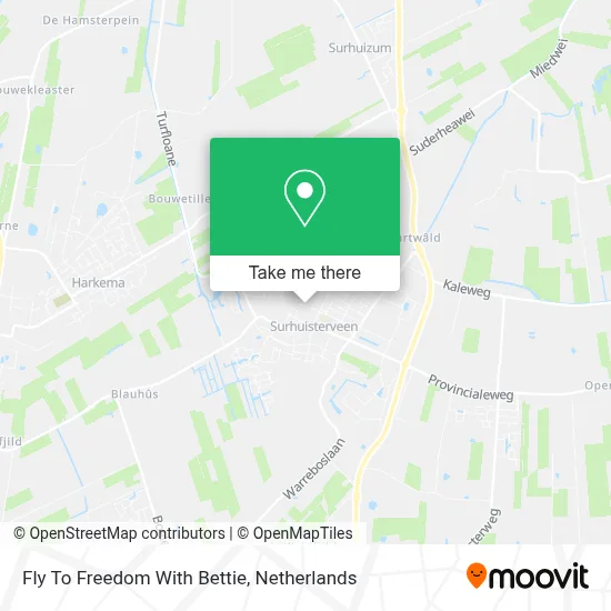 Fly To Freedom With Bettie map