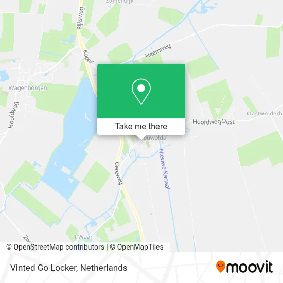 Vinted Go Locker map