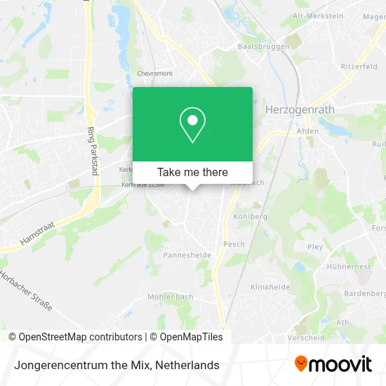 Jongerencentrum the Mix map