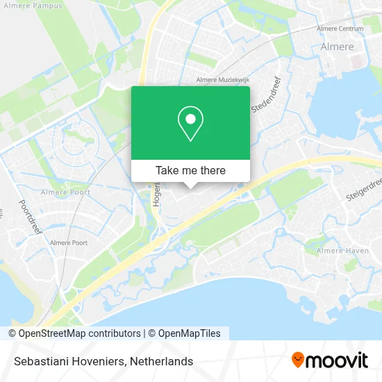 Sebastiani Hoveniers map
