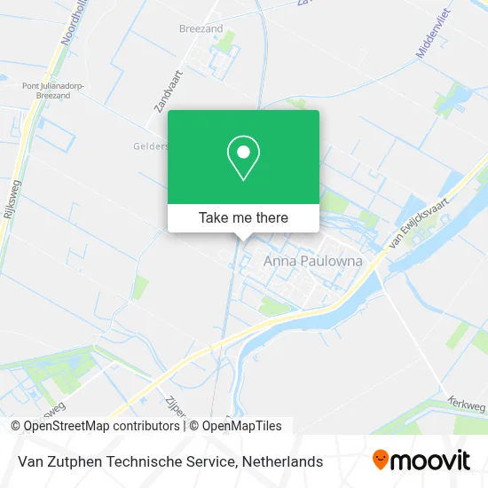 Van Zutphen Technische Service map