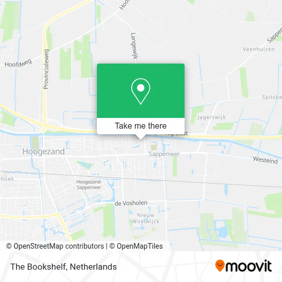 The Bookshelf map