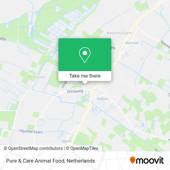 Pure & Care Animal Food map