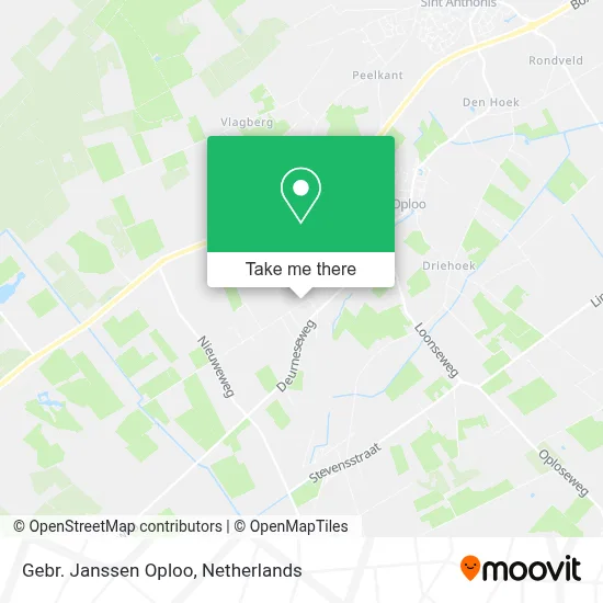 Gebr. Janssen Oploo map