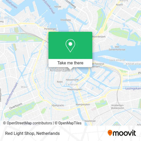 Red Light Shop map