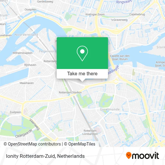 Ionity Rotterdam-Zuid map