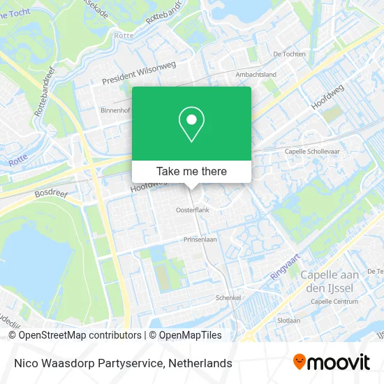 Nico Waasdorp Partyservice map