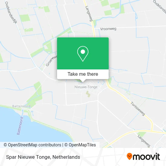 Spar Nieuwe Tonge map