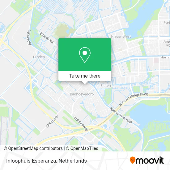Inloophuis Esperanza map
