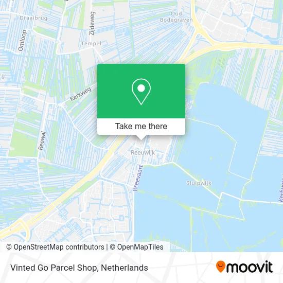 Vinted Go Parcel Shop map