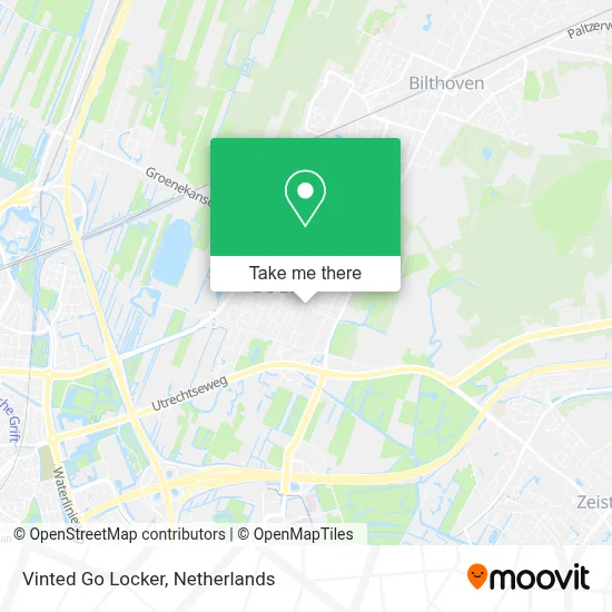 Vinted Go Locker map