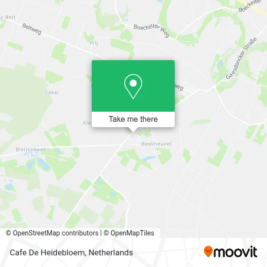 Cafe De Heidebloem map