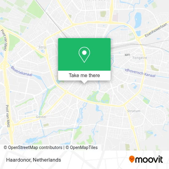 Haardonor map