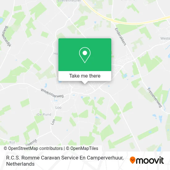 R.C.S. Romme Caravan Service En Camperverhuur map