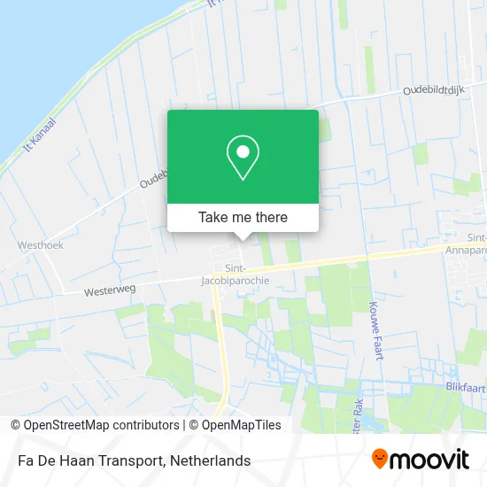 Fa De Haan Transport map