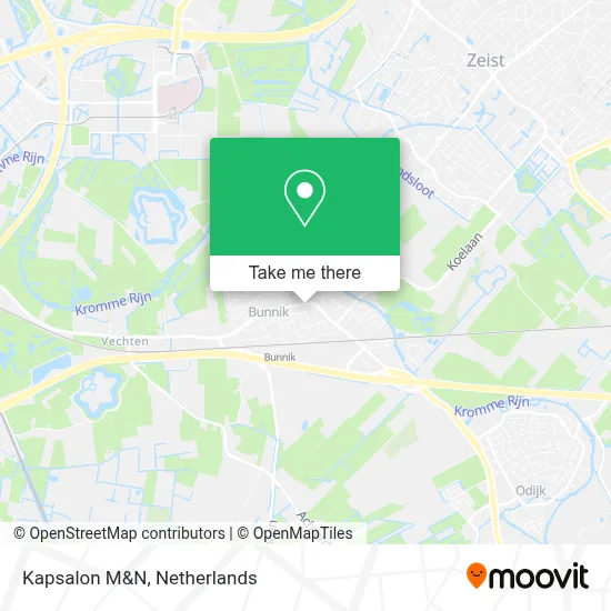 Kapsalon M&N map