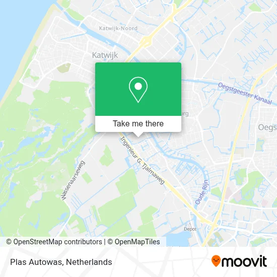 Plas Autowas map