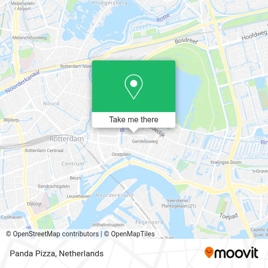 Panda Pizza map