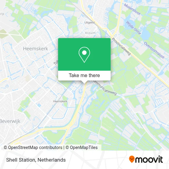 Shell Station map