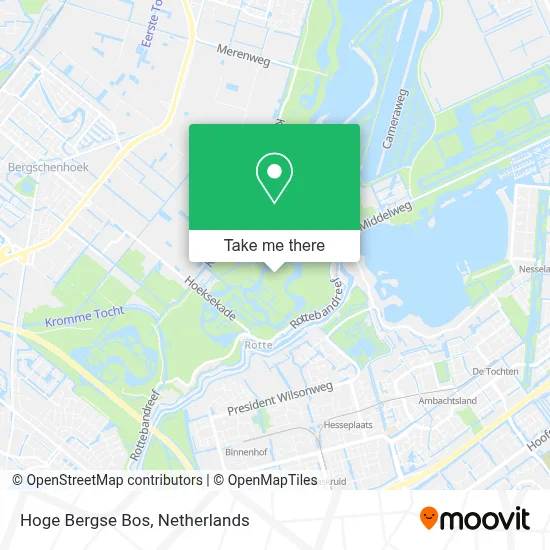 Hoge Bergse Bos map