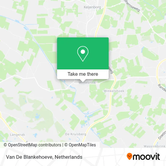 Van De Blankehoeve map