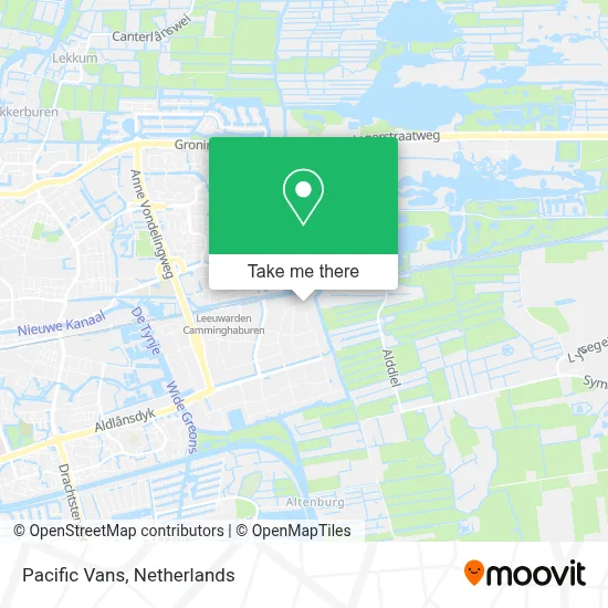 Pacific Vans map