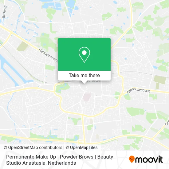 Permanente Make Up | Powder Brows | Beauty Studio Anastasia map