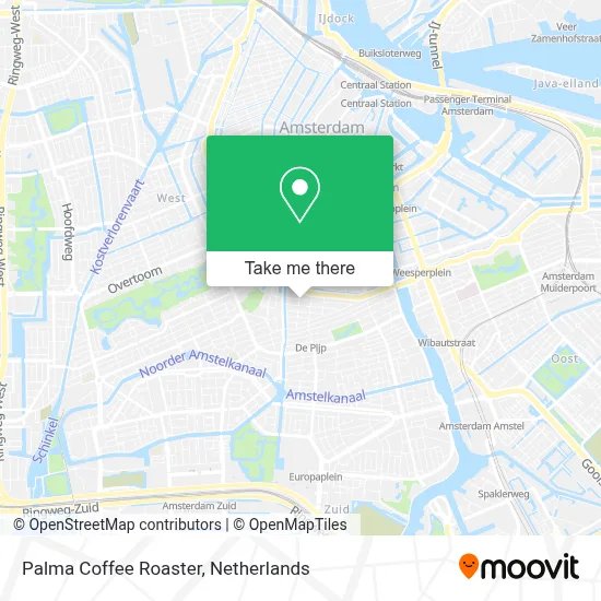 Palma Coffee Roaster map
