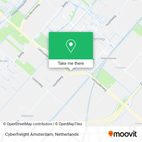 Cyberfreight Amsterdam map